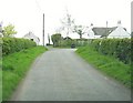 A bend in the lane at Muirfad