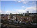 Queenstown Road, from a train leaving Battersea Park