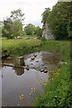 SK2164 : Abandoned Weir on the River Bradford by Mick Garratt
