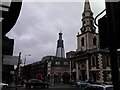 View of the Shard from outside Borough tube station