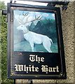 The White Hart pub sign, Crickhowell