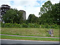 Bronllys Castle from the main road