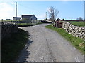 The junction of the Sabbath Hill track with the Sabbath Hill road