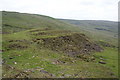 Three-pronged spoil heap on Middle Hill