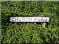 Church Road sign