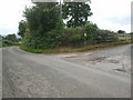 Lane junction near Sheepcote