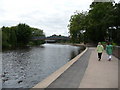 Footpath beside the River Severn in Shrewsbury