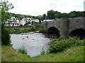 The old bridge and the River Elwy at Llanfair Talhaiarn