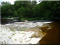 Weir on the Afon Elwy near Llanfair Talhaiarn