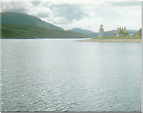 NN0163 : Corran Lighthouse seen from the ferry by peter robinson