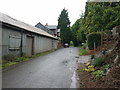 Farm buildings and house