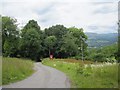 Lonesome telephone box on  Gilwern Hill