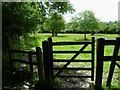 Entrance to field by Bramber Castle