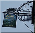 Sign at The Castle Hotel in Bramber