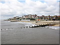 The seafront at Southwold, viewed from the pier