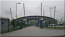 SJ8698 : City of Manchester Stadium by Steven Haslington