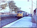 Class 50 at Pershore Station, 1980