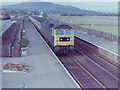 Class 47 at Newtonmore Station, 1981