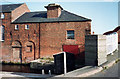 Newark: former boiler house and Mill Lane bridge, 1993