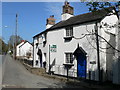 Semi-detached cottages on the A5 north of Llangollen