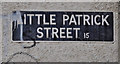 J3375 : Little Patrick Street sign, Belfast by Albert Bridge
