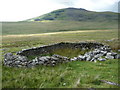 SH6322 : Old dry stone sheepfold in Cwm Ysgethin below Moelfre by Jeremy Bolwell