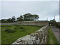 Wall with greenhouse roof, Shoreston Hall