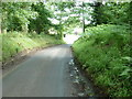 Blakehurst Lane approaching its junction with the A27