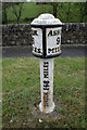 Milepost on the A523