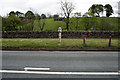 Milepost on the A523