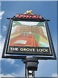 SP9122 : The Grove Lock sign by Oast House Archive