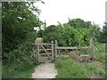 Footbridge on the path to the church at Honeybourne