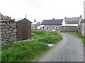B8546 : Shed and road, Tory Island by Kenneth  Allen
