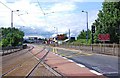 Midland Metro tramway entering Bilston Road, Wolverhampton