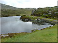 The old Rodel to Tarbert road skirts Loch Lacasdail