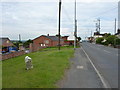 The Werrington milepost in its setting