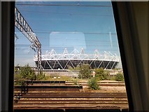 TQ3884 : View of the Olympic stadium from the DLR #2 by Robert Lamb