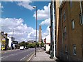 View of the Kew Bridge Steam Museum tower from Brentford High Street