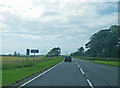 Approaching the Barras turnoff from the A92