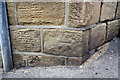 Benchmark on wall of #5 Ferncliffe Road at junction with Mornington Road