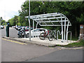 TQ5434 : Cycle rack at Eridge station by Stephen Craven
