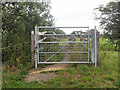 Thames Path - a double gated footbridge