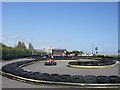 TQ1703 : Go Kart track - Brooklands Park by Paul Gillett