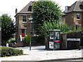 Phone box on Humber Road