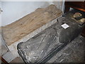 SU0996 : Medieval effigies in Down Ampney church by Jeremy Bolwell