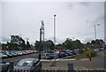 Pylon in an industrial landscape