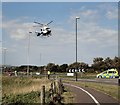 Air Ambulance near Norfolk Bridge Shoreham