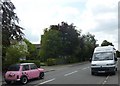 Pink Mini meets White Van