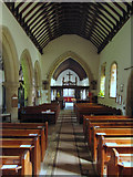 SE8983 : The nave of St Mary the Virgin, Ebberston by John S Turner