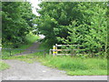 Access to Sherburn Way on the western side of the road just south of Sherburn